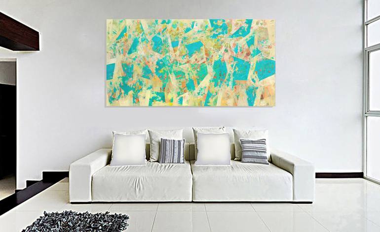 Original Abstract Painting by Robert Pelles