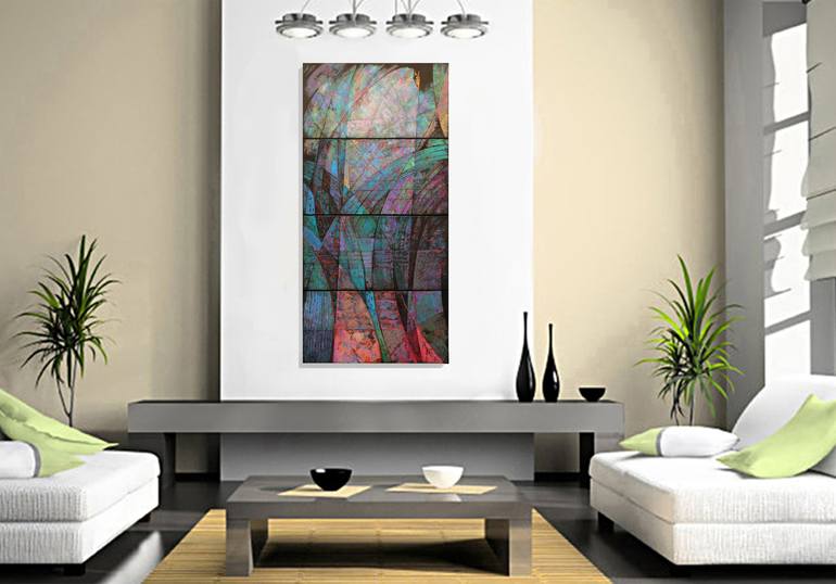 Original Abstract Painting by Robert Pelles