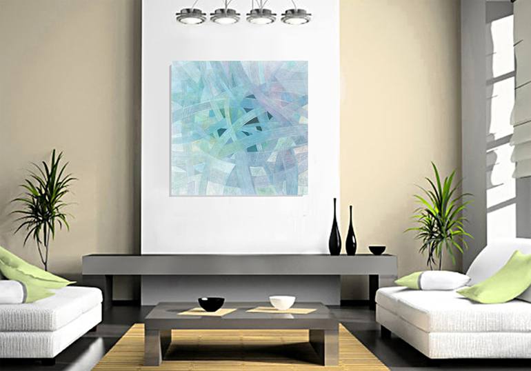 Original Abstract Painting by Robert Pelles