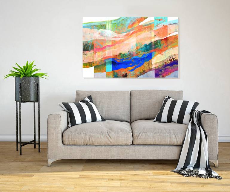 Original Abstract Painting by Robert Pelles