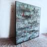 Textured abstract Extra Large Painting Blue Black