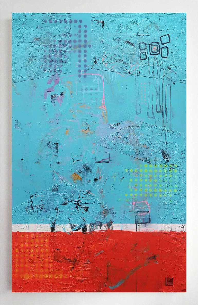 Original Abstract Expressionism Abstract Paintings by Damian Pavlovic