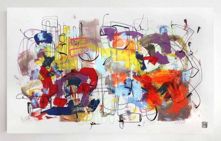 Original Impressionism Abstract Paintings by Damian Pavlovic