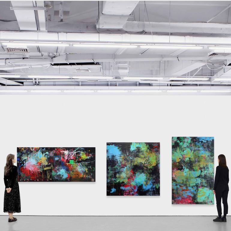 Original Impressionism Abstract Painting by Damian Pavlovic