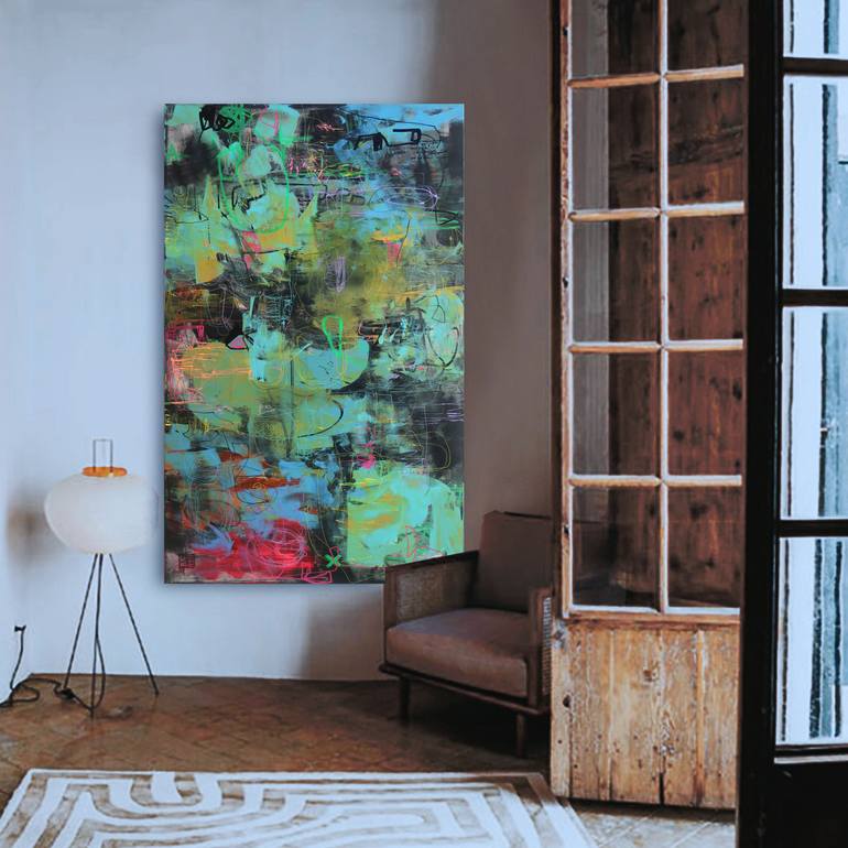 Original Impressionism Abstract Painting by Damian Pavlovic