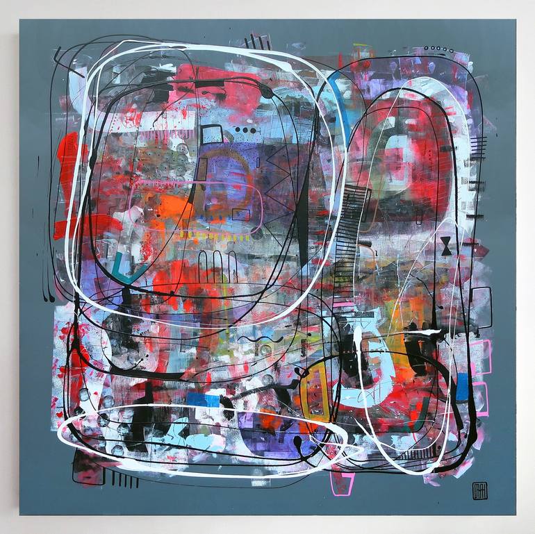 A205 Contemporary Abstract Informalism by Damian Pavlovic Painting by ...