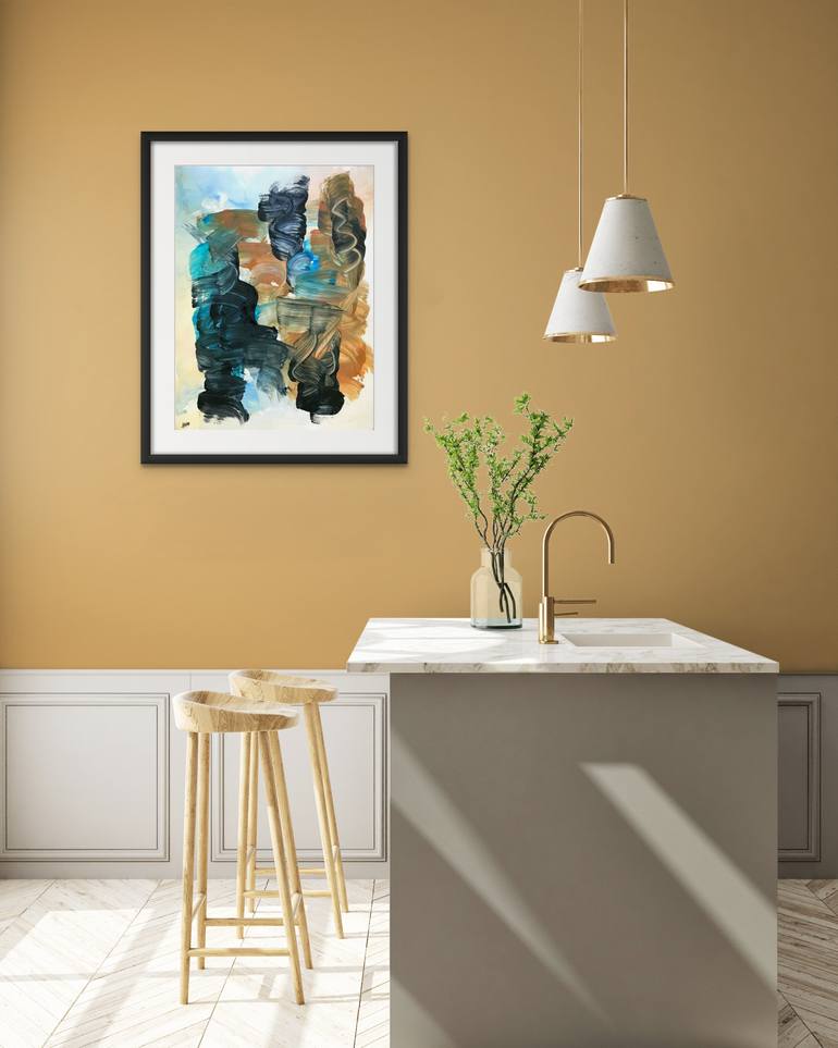 Original Abstract Expressionism Abstract Painting by Kris Haas