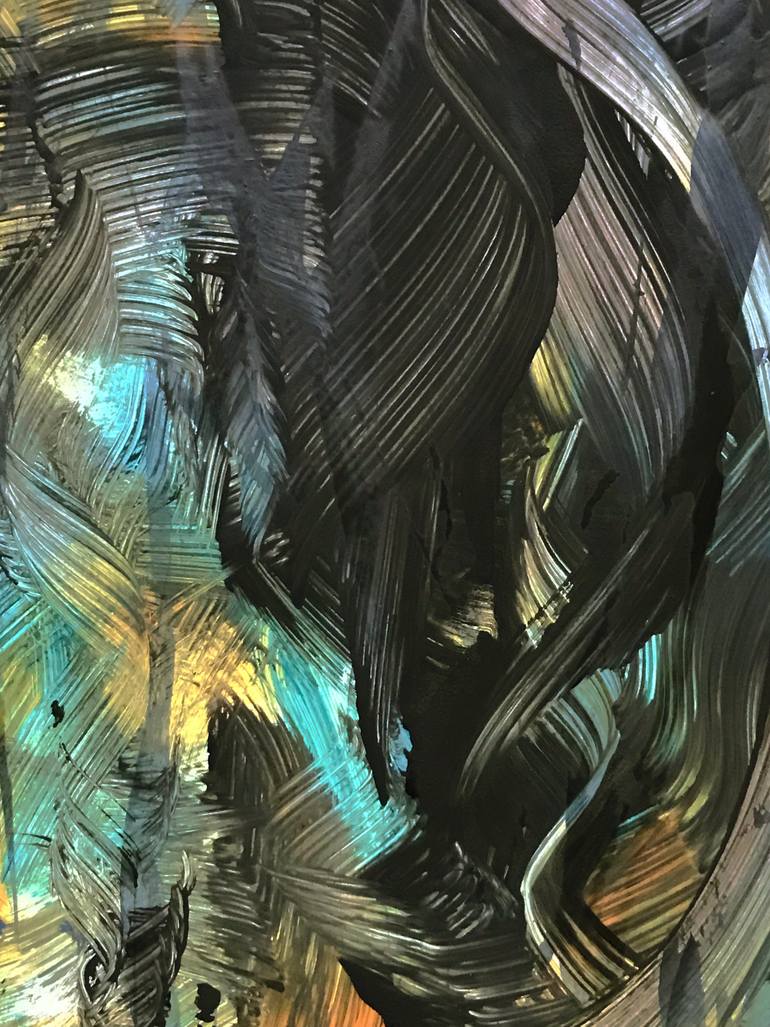 Original Abstract Expressionism Abstract Painting by Kris Haas