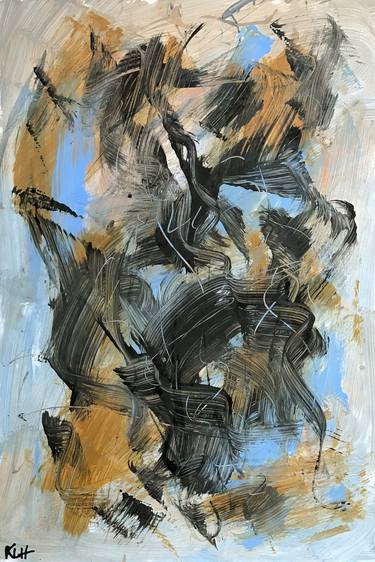 Original Abstract Expressionism Abstract Paintings by Kris Haas