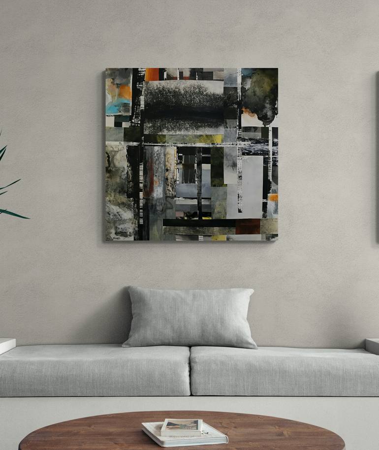 Original Abstract Expressionism Abstract Mixed Media by Kris Haas