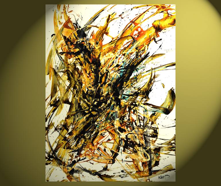 Original Fine Art Abstract Painting by Kris Haas