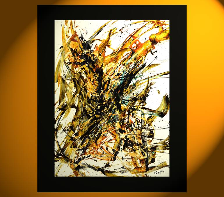 Original Fine Art Abstract Painting by Kris Haas