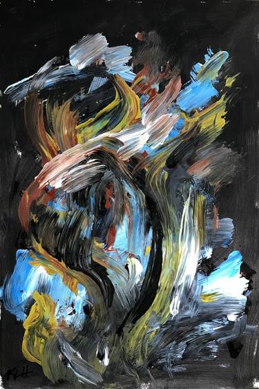 Original Abstract Expressionism Abstract Paintings by Kris Haas