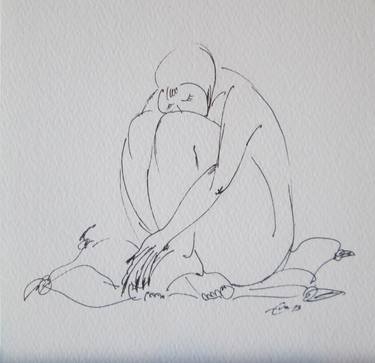 Original Figurative Erotic Drawings by Evelina Petkova