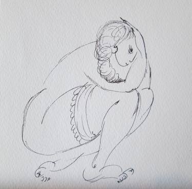 Original Figurative Erotic Drawings by Evelina Petkova