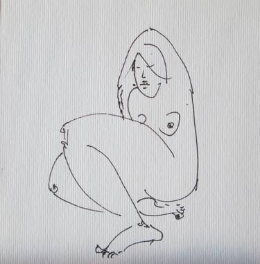 Original Figurative Erotic Drawings by Evelina Petkova