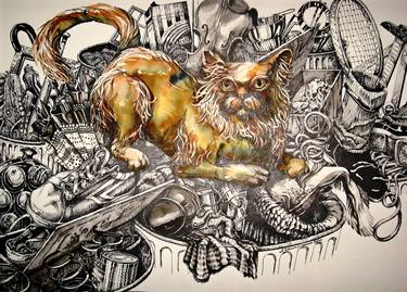 Print of Street Art Animal Drawings by Kathleen Rice