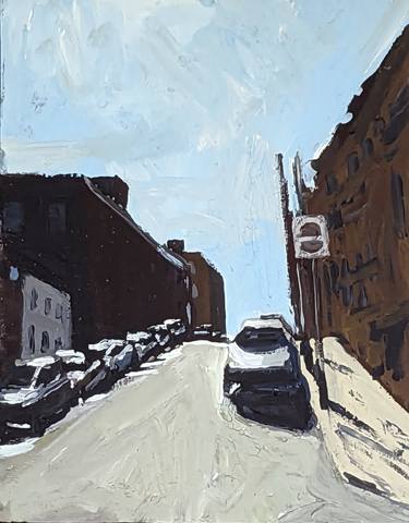 Original Expressionism Cities Paintings by david wooddell