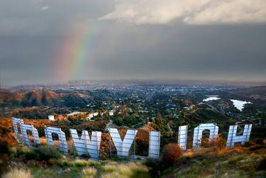 Hollywood Sign and Rainbow - Limited Edition of 25 thumb