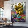 Urban Angel, stretched canvas print.