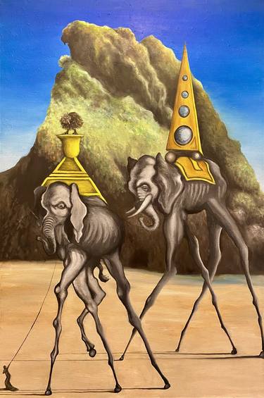 Original Surrealism Animal Paintings by Michael LaCerda