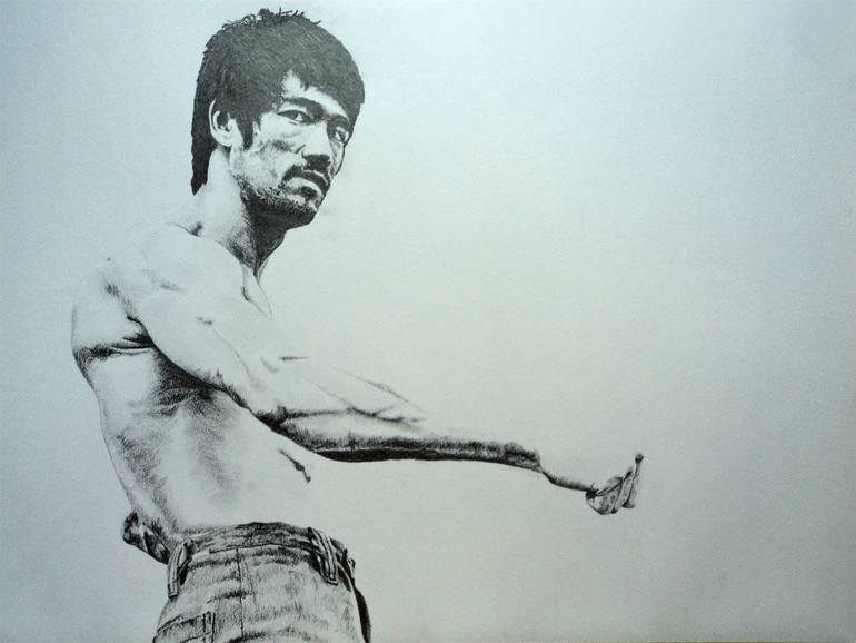 bruce lee drawing photos