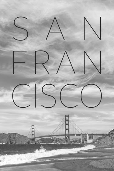 Golden Gate Bridge & Baker Beach | Text & Skyline thumb