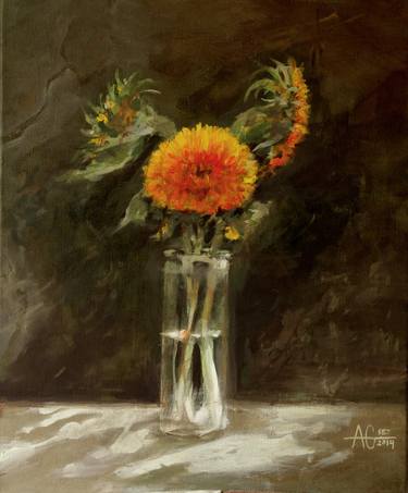 Print of Impressionism Floral Paintings by Antero Guerra Inácio