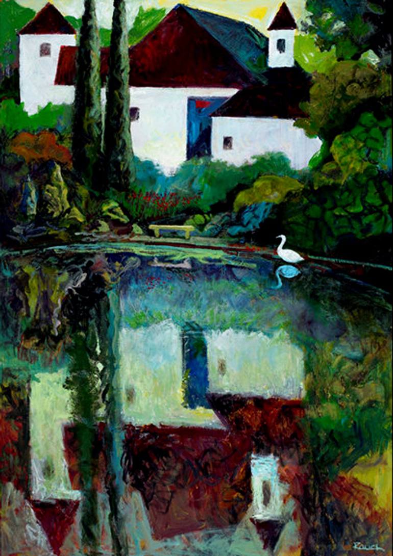 French farmhouse Painting by Alan Rauch | Saatchi Art