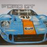 FORD GT 40 GULF Drawing By Nicky Chiarello | Saatchi Art