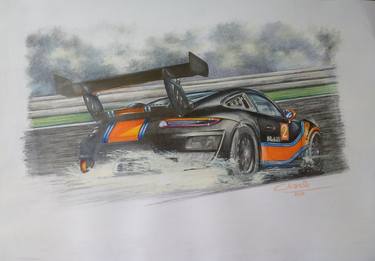 Original Illustration Automobile Drawings by Nicky Chiarello