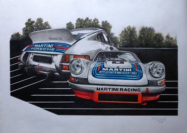 Print of Car Drawings by Nicky Chiarello