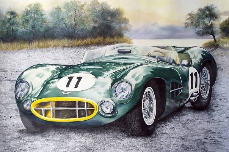 ASTON MARTIN DBR 2 Drawing By Nicky Chiarello | Saatchi Art