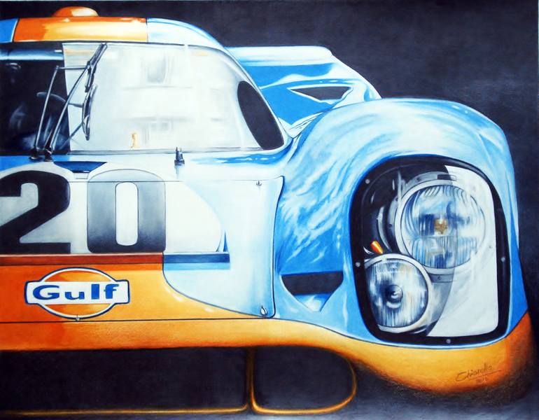 Porsche Gulf Art картина