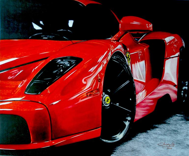 ferrari enzo drawing step by step