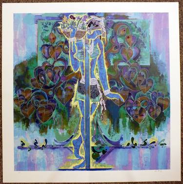 Saatchi Art Artist Art Source; Printmaking, “Spring Steps by Lu Hong” #art