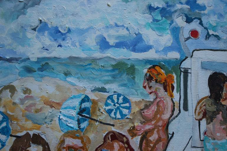 Original Beach Painting by Ken Vrana