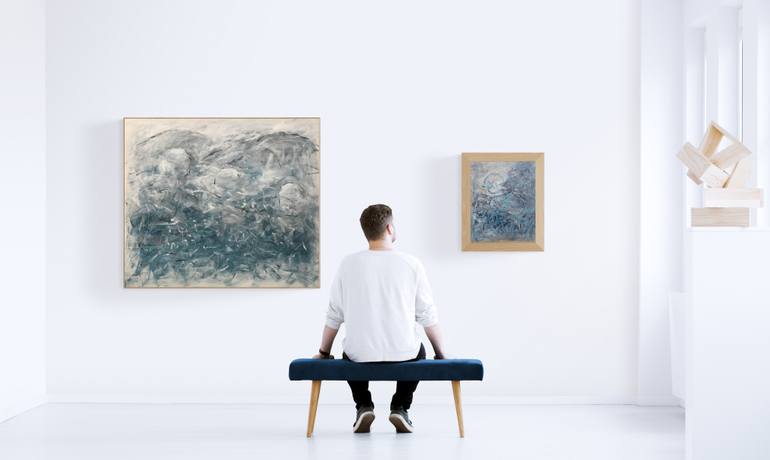Original Abstract Expressionism Children Painting by Gabriela Horikawa