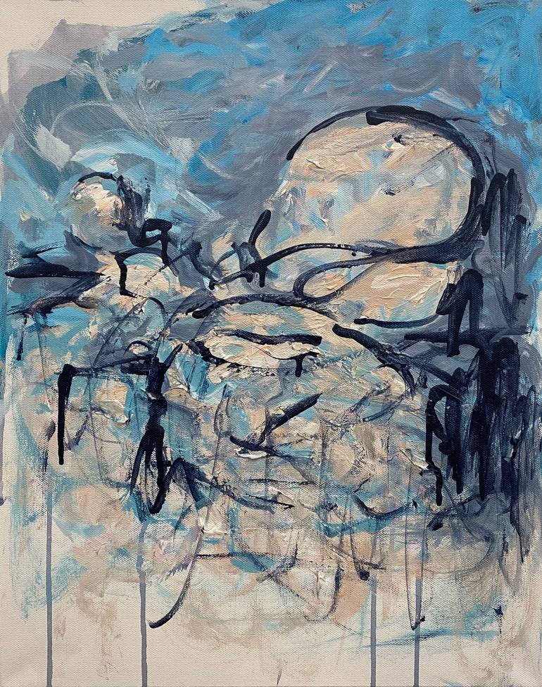 Beach Day, The Bathers 2024 Painting by Gabriela Horikawa