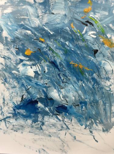 Original Abstract Landscape Painting by Gabriela Horikawa