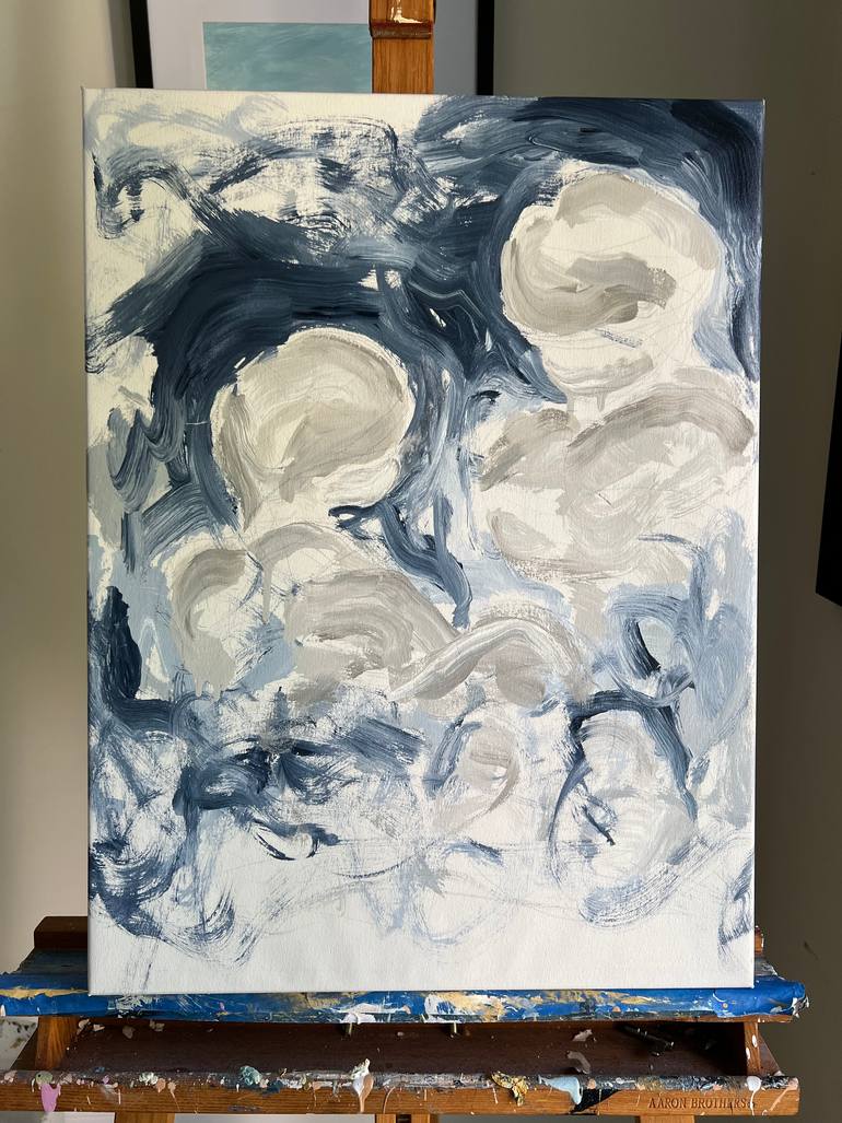 Original Abstract Children Painting by Gabriela Horikawa