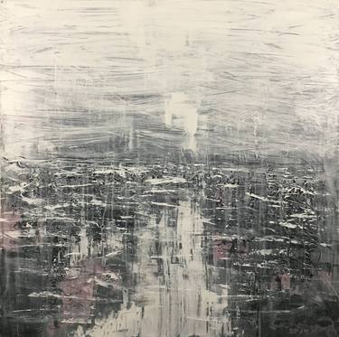 Original Abstract Expressionism Cities Paintings by Gabriela Horikawa