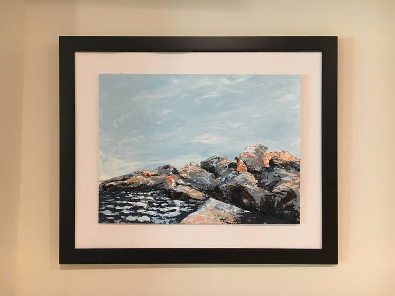 Original Impressionism Seascape Painting by Gabriela Horikawa