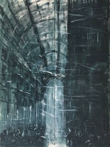 Original Abstract Expressionism Architecture Paintings by Gabriela Horikawa
