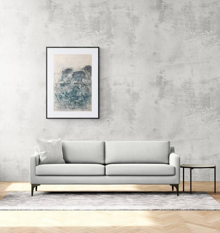 Original Abstract Expressionism Seascape Painting by Gabriela Horikawa