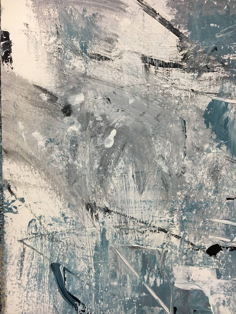 Original Abstract Expressionism Seascape Painting by Gabriela Horikawa