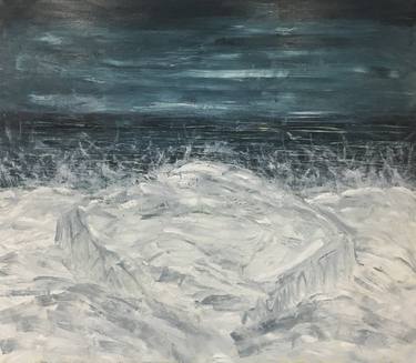 Original Abstract Expressionism Seascape Paintings by Gabriela Horikawa
