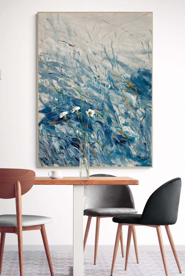 Original Abstract Expressionism Landscape Painting by Gabriela Horikawa