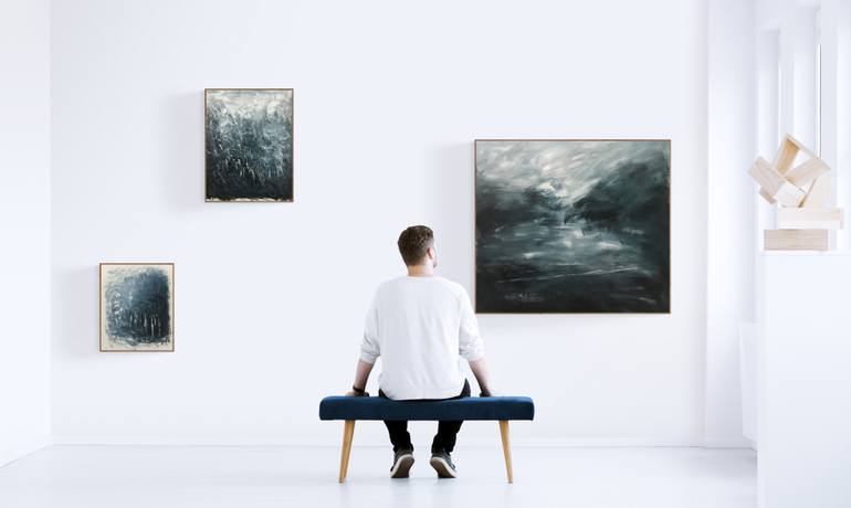 Original Abstract Expressionism Landscape Painting by Gabriela Horikawa