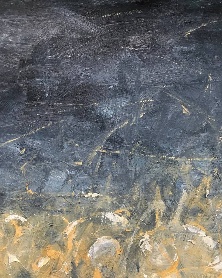 Original Abstract Expressionism Abstract Painting by Gabriela Horikawa